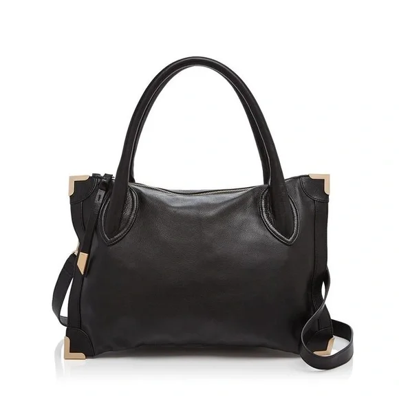 Fall Fashion black satchel bag - Picture 3 of 5